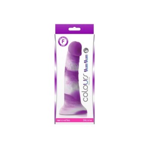 Colours - Pleasures - Yum Yum 6" Dildo - Purple