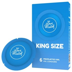 Love Match King Size Condoms Χ 6 Pieces