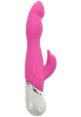 Rabbit Silicone Vibrator Rotary Bethany 24 Cm - Pink