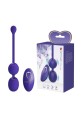 Willie Youth USB Rechargeable Silicone Kegel Balls, Remote Control, 12 Vibrating Modes - Violet