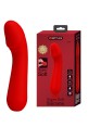 Cetus G Spot Vibrator, 12 Vibrating Modes, Silicone, USB Rechargeable - Red