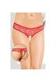 Thong Ouvert 2446 Red Lace