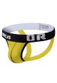 800014-Jock Strap Men Yellow / Black